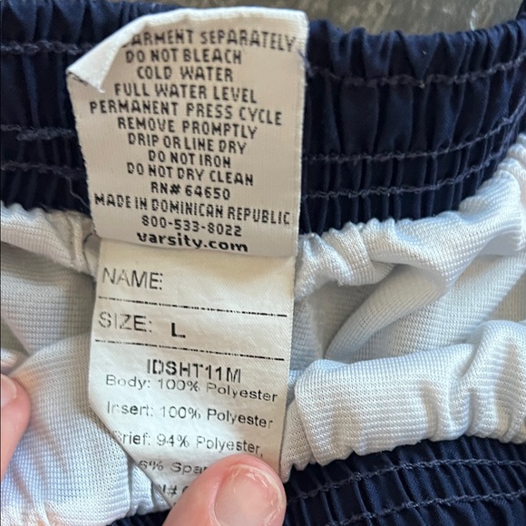 Varsity Women's Navy and Light Blue Athletic Shorts Set - Picture 5 of 8